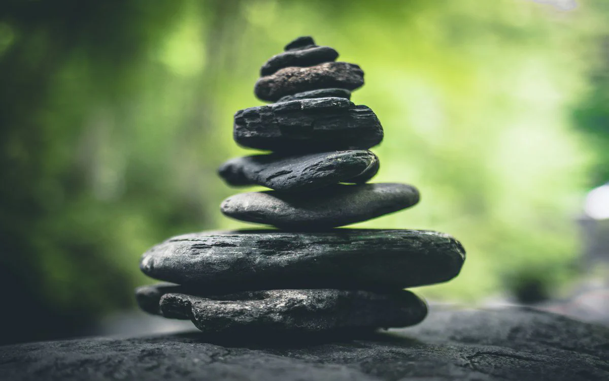 Person in deep meditation showing focused concentration