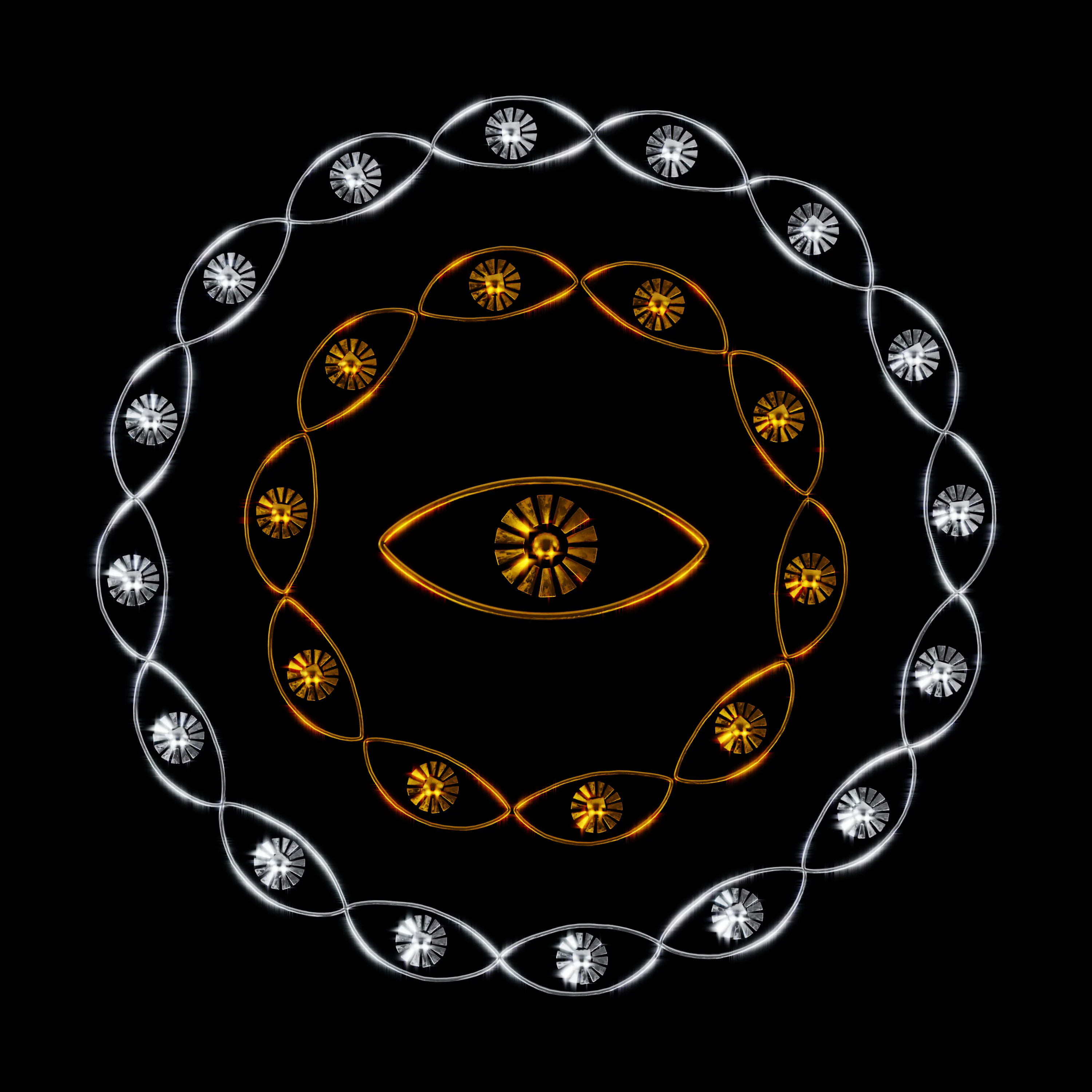 Traditional yantra geometric meditation symbol